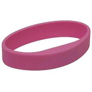 SALTO Transponder Silikon-Armband DesFire RFID | kontaktloses Schließmedium | Sicher und kopiergeschützt für hohe Sicherheit | digitaler Schlüssel ohne Batterie | NFC-kompatibel | Pink - S