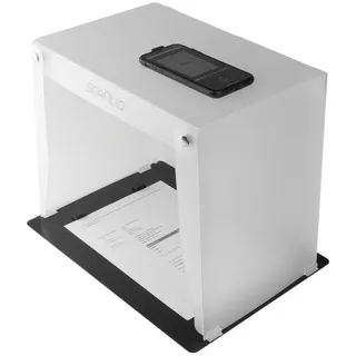 scanlio SCANLIO Pro Scanbox, Faltbare Handy Scanner Halterung Handy-Halterung, (mit Grundplatte, Abstandshalter, Anleitung, 1-tlg., Smartphone Scanbox)
