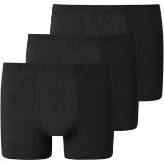 SCHIESSER Herren 3 PACK Unterwäsche Shorts mit weichem Bund Bio Baumwolle Multipack - 95/5 Organic, schwarz_173988, 7/