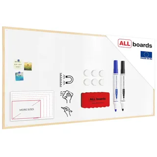 ALLboards Whiteboard mit Naturholzrahmen 200x100cm