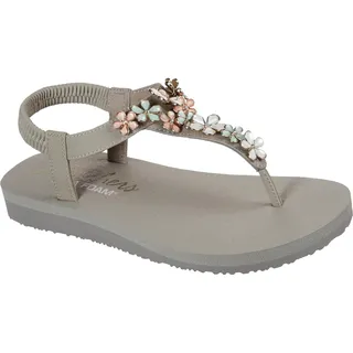 Skechers Damen Meditationsglas Daisy Flipflop, Taupe Multi, 36 EU - 36 EU