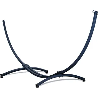 Potenza Gestell Outdoor Hängemattengestell XXL 365cm, 220kg I Gestell für Hängematten, Rahmen aus Stahl wetterfest (Basic Graphit)