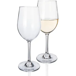 Moritz Tiamo Camping Gläser Weißwein Gläser bruchfest Kratzfest Weingläser 350 ml Weißweingläser Set
