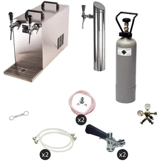 ich-zapfe Bierzapfanlage STREAM 50 2-Leitungs Trockenkühler, bis 55 l/h KEG Typ M 5l Adapter