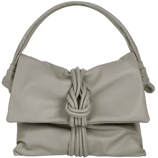 Samantha look Henkeltasche SAMANTHA LOOK, Damen, Gr. B/H/T: 33cm x 26cm x 6cm onesize, grau, Leder, clean, Taschen, echt Leder, Made in Italy