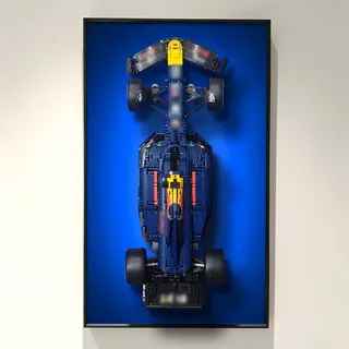 ICUANUTY Display-Wandtafel für Lego Technic F1 Car 42206–Wandhalterung Haken für Lego F1 Auto, Dekoration für Erwachsene (Modell Nicht enthalten!)