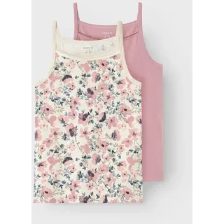 NAME IT Mädchen Nkfstrap Top 2p Nostalgia Flower Noos, Nostalgia Rose, 146-152 - 146-152