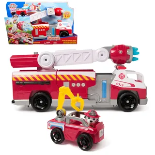 Spin Master PAW Patrol Fire Rescue - Marshalls Deluxe Feuerwehr-Truck, 50 cm lang, mit Marshall Hundefigur