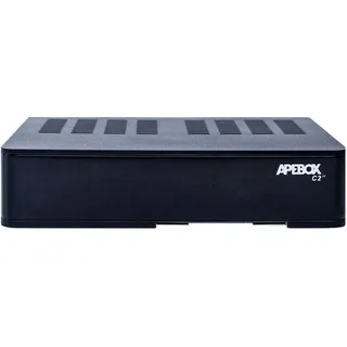 Apebox C2 4K UHD 2160p Combo Satelliten DVB-S2X & DVB-T2/C Multistream Receiver (1x DVB-S2X, 1xDVB-T2/C, 1x USB2.0, 1x USB3.0, HDMI, LAN, Kartenleser, YouTube) Schwarz