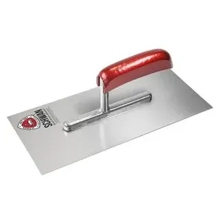 Schwan Glättekelle L.280mm B.130mm H-Heft Stahl,geh.S.0,7mm SCHWAN