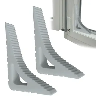 2 Set Fensterstopper,Fenster Offenhalter,Fensterstopper Beim Lüften | Fensterfeststeller ohne Bohren,Gummi Fensterklammern & Balkontür Stopper –als Fenster Stopp für Badezimmer Küche Kinderzimmer
