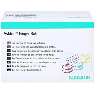 Askina Finger Bob farbig I Fingerfixierverband mit dem pfiffigen Dreh I 50 Stück