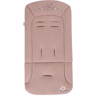 hauck Universal Sitzauflage für Buggys, Kinderwagen, Kinderfahrradanhänger, Baumwolle, Atmungsaktiv, Weich, Einfache Befestigung, Sommer & Winter (Disney Bambi Rose)