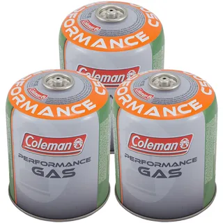 COLEMAN 3 x C500 Schraubkartusche 440 g Ventil Gas Kartusche Kocher Butan Propan