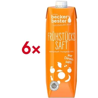 Beckers Bester FRÜHSTÜCKSSAFT Direktsaft 6x 1,0 l