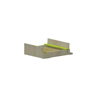 Wendi Toys Sandkasten mit Holzabdeckung und Sitzflächen natur (WE-105)