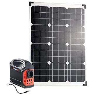 Revolt Powerbank Generator: Fensterbank-Solarkraftwerk: Powerstation mit 60-W-Modul, 155 Wh, 230 V (Solargenerator und Powerbank,