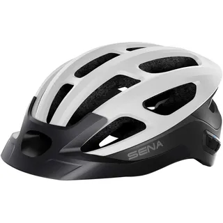 Sena R1 EVO Smart Fahrradhelm (Matte White, M)