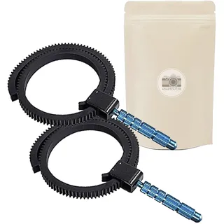 2x Folge Fokus für Objektiv DSLR Cantled Gummiring Anpassungsfähige und einstellbare Follow-Fokus-kompatibel Alle Marken