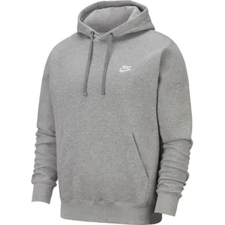 Nike Sportswear Club Fleece Hoodie 063 dk grey heather/matte silver/white XXL