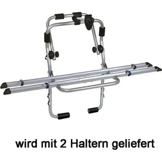 Heckträger Fahrradträger Steelbike mit Schienen 2 Räder - Silber