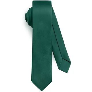 URAQT Herren Krawatten, Satin Elegant Krawatte 5 cm für Herren, Klassische Hochzeit Schlips für Büro Oder Festliche Veranstaltungen, Dunkelgrün