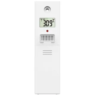 Infactory Funk-Außensensor für Wetterstation FWS-1200, 60 m Reichweite, IP44