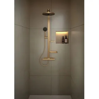 Ideal Standard CerathermAlu+ Duschsystem mit Brausethermostat Bronze BD583BR