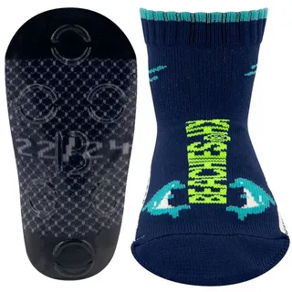 Beachies Wattsocken, Strandsocken, Schwimmsocken, Aquasocken - Delfin blau - Kinder blau 22/24