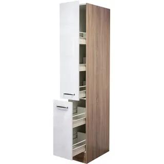 Flex-Well Apothekerschrank Florenz 30 x 200 x 57 cm Weiß