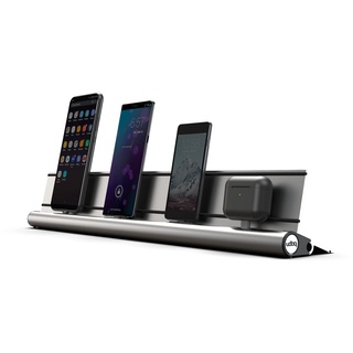 USB-C Ladestation für Tablets und Smartphones, udoq 550, Aluminium, mit Schnell-Ladekabel und Power Delivery Charger