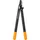 Fiskars PowerGear II Bypass-Getriebeastschere für frisches Holz Antihaftbeschichtet Gehärteter Präzisionsstahl Länge 55 cm Schwarz/Orange L74 1000582