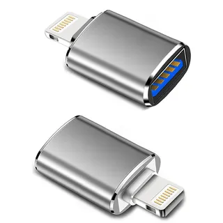 Hatuge Lightning-auf-USB-Kamera-Adapter, MFi-zertifiziertes USB 3.0 OTG-Kabel für iPhone 14 13 12 11 XS XR X SE 8 7 6 5 iPad zum Anschluss von Kartenleser, Tastatur, Maus, Klavier, USB-Flash-Laufwerk