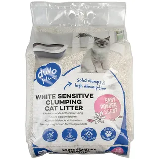Duvo+ Katzenstreu White Sensitive Babypuder 12KG