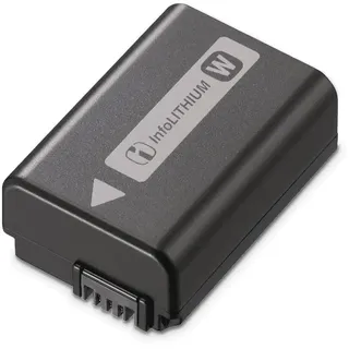 Sony NP-FW50 Akku – Original Lithium-Ionen Akku für Alpha A600-Serie (z.B. A6400) und ZVE10 – Hohe Kapazität, Lange Laufzeit, Schnellladefähig