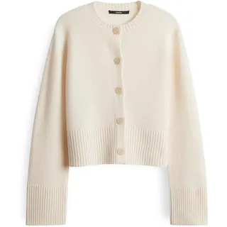 someday Damen Strickjacke | TEOLA Regular Feinstrickjacke aus 100% Kaschmir Soft Cream, S - S