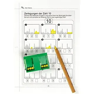 Betzold - Multi-Split-Set, Schüttelbox Zahlen zerlegen - Mathematik Rechenhilfe