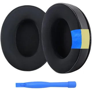 MMobiel Ersatz Ohrpolster für HyperX Cloud Stinger/Cloud Flight/CloudX/Cloud II/Cloud III/Cloud Alpha/Cloud Core/Mix Kopfhörer von MMOBIEL - Kühlgel Kopfhörer Ohrpolster - Ersatzpolster – Schwarz