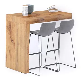 MOBILI FIVER, Evolution Küchenhalbinsel 120x60, rustikale Eiche, Made In Italy