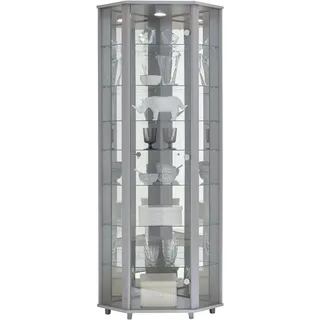 fif Möbel Eckvitrine TRIO 172 x 0 x 0 cm Silber