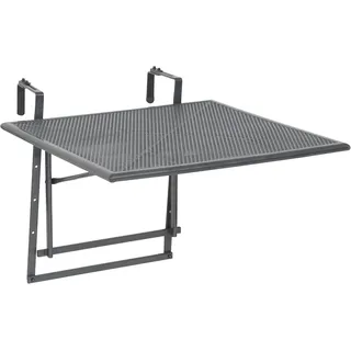 Greemotion Balkonhängetisch XL Toulouse 70 x 88 x 47-79 cm Grau