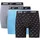 Herren Everyday Cotton Stretch Boxer Briefs 3Pk swoosh print/grey/uni blue L