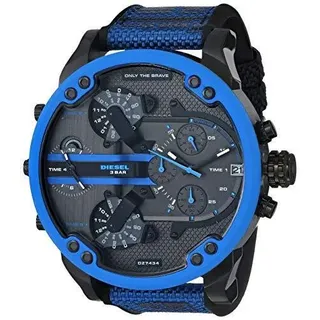 Diesel Herren Mr. Papa 2.0 Chronograph Schwarzton Edelstahl Armbanduhr DZ7434