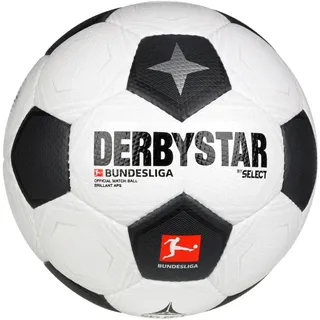derbystar Bundesliga Brillant APS Classic Fußball 2023/24 weiß/schwarz/grau 5