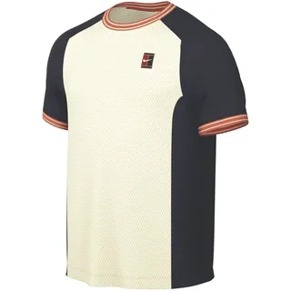 NIKECourt Heritage kurzarm Tennisshirt Herren 133 - sail/dark obsidian S