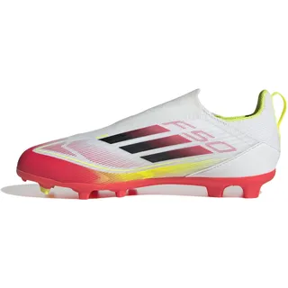 Adidas F50 League Laceless FG/MG Cloud White / Core Black / Solar Yellow 28