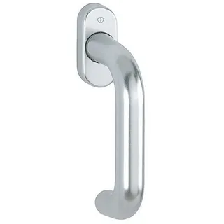 HOPPE Fensterbeschlag Paris 038/U30, Aluminium-Dreh-/Kipp-Fenstergriff - silberfarben silberfarben