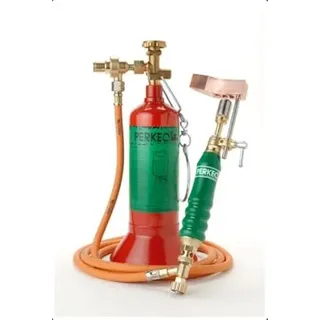 PERKEO Propan Weichlötanlage, 2,5 m Schlauch, Anschluss M10 x 1LH