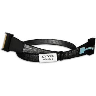 ICY Dock Kabel MCIO 8i MCIO 8i SFF-TA-1016,schwarz,0,5m 5.0 cm), Interne Kabel (PC)