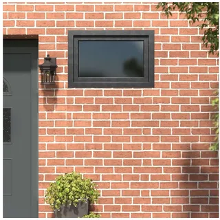 vidaXL Kellerfenster RISOR 90 x 50 cm grau